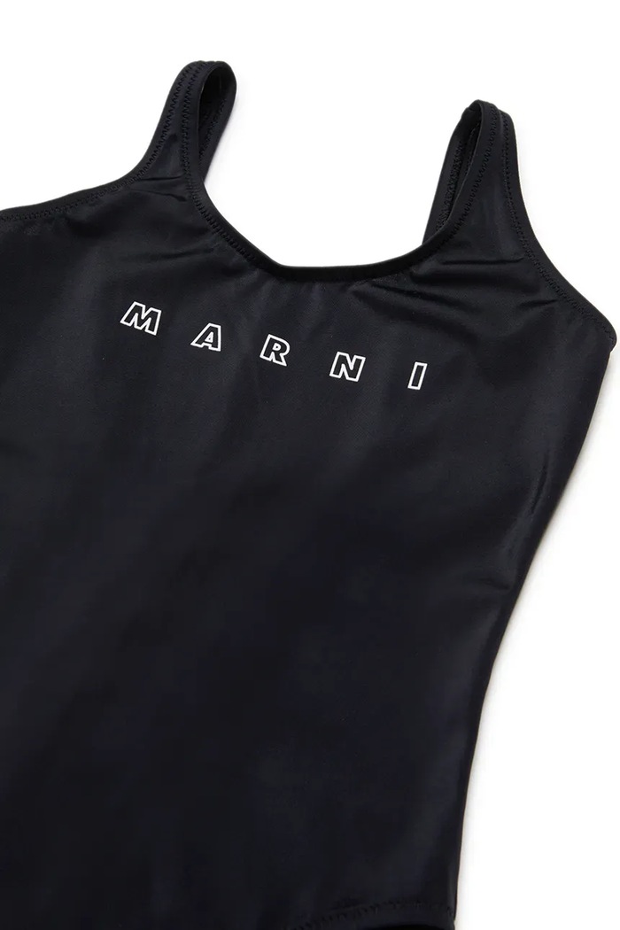 DÍVKA Jednodílné dětské plavky Marni MM20F SWIMSUIT M01350 černá
