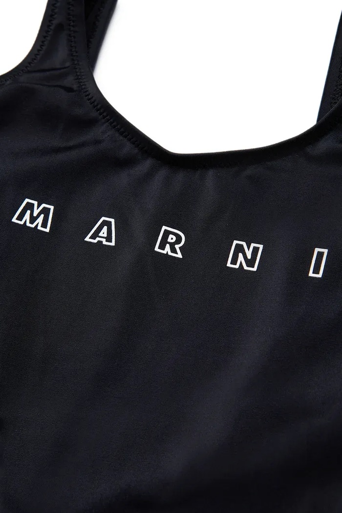 Jednodílné dětské plavky Marni MM20F SWIMSUIT černá M01350
