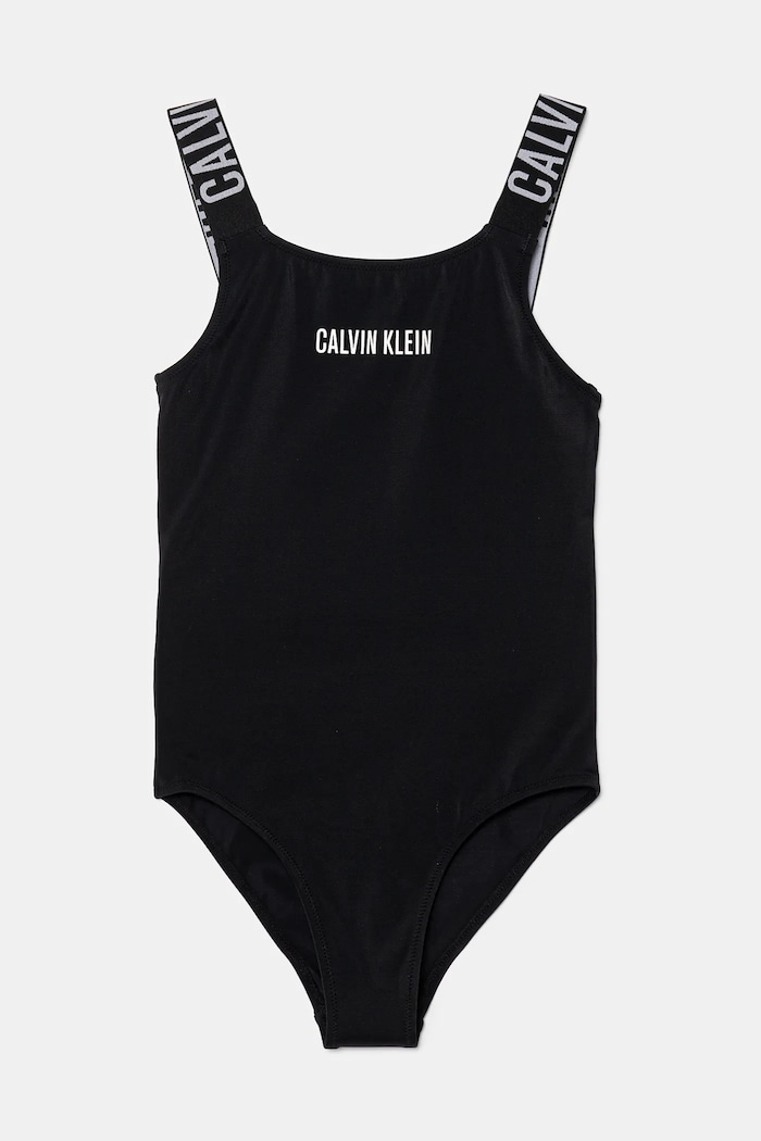 Jednodielne detské plavky Calvin Klein Jeans mäkké čierna KY0KY00098.PPYA