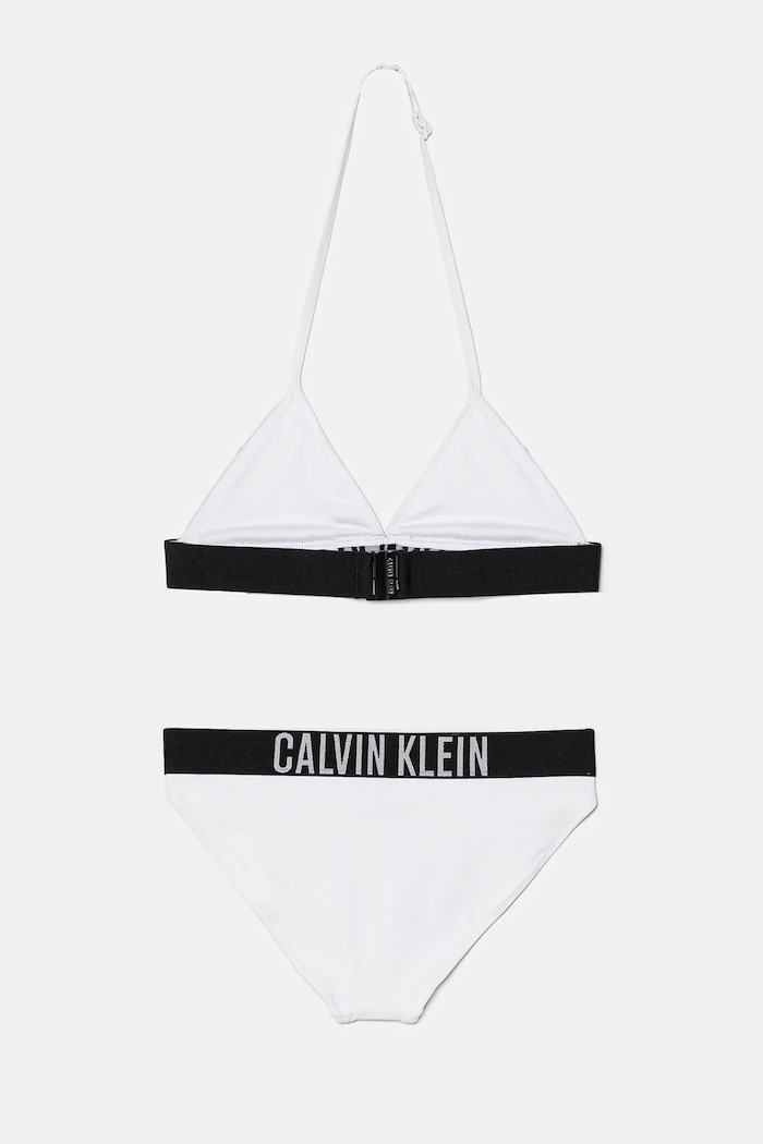 Dvojdielne detské plavky Calvin Klein Jeans KY0KY00090.PPYA biela SS25