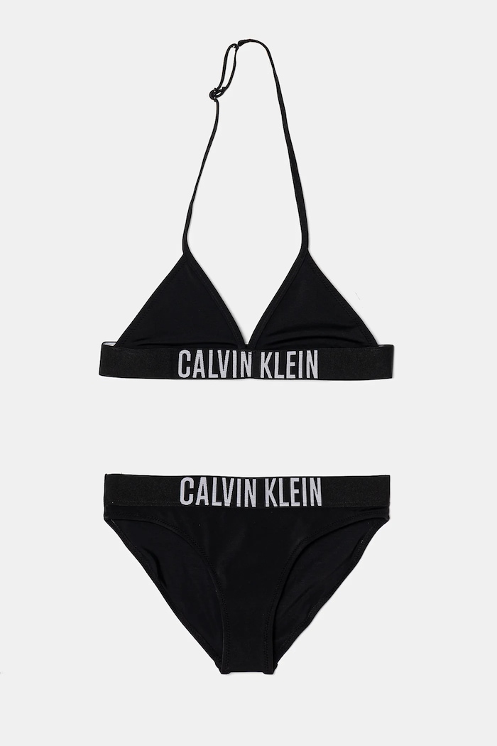 Calvin Klein Jeans costum de baie pentru copii din două piese moale negru KY0KY00090.PPYA
