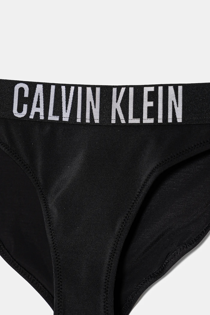 Fete Calvin Klein Jeans costum de baie pentru copii din două piese KY0KY00090.PPYA negru