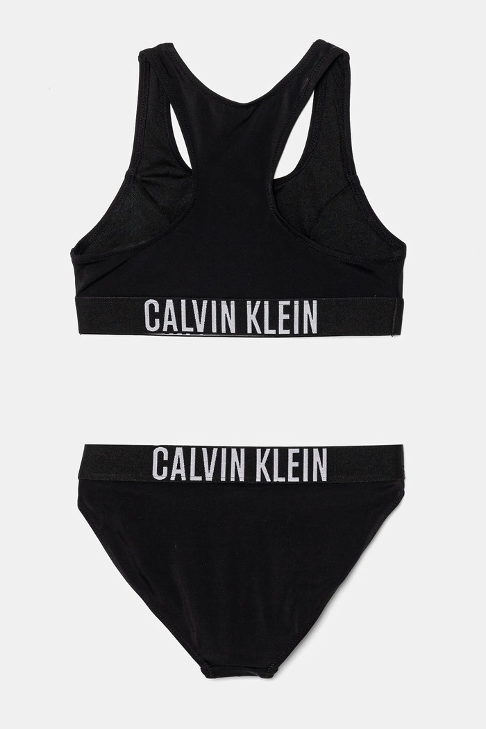 Dvojdielne detské plavky Calvin Klein Jeans KY0KY00091.PPYA čierna SS25