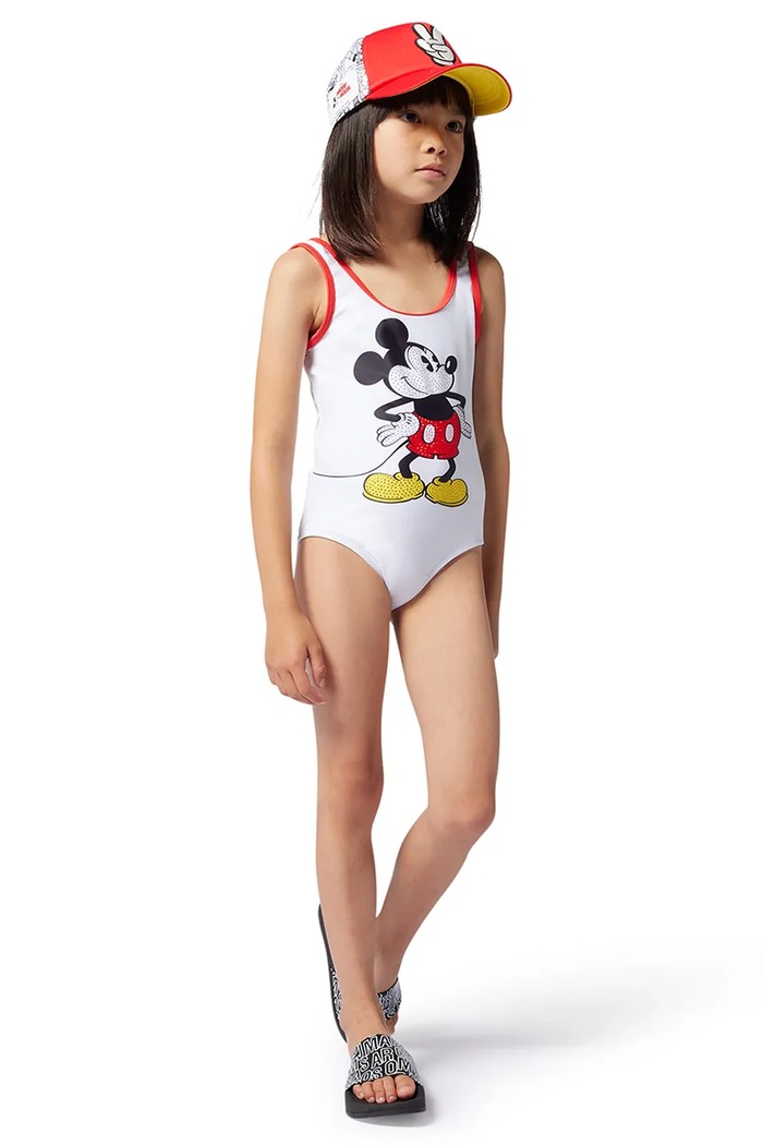 MARC JACOBS Costum de baie dintr-o bucată pentru copii x Disney bej W60527.114.150