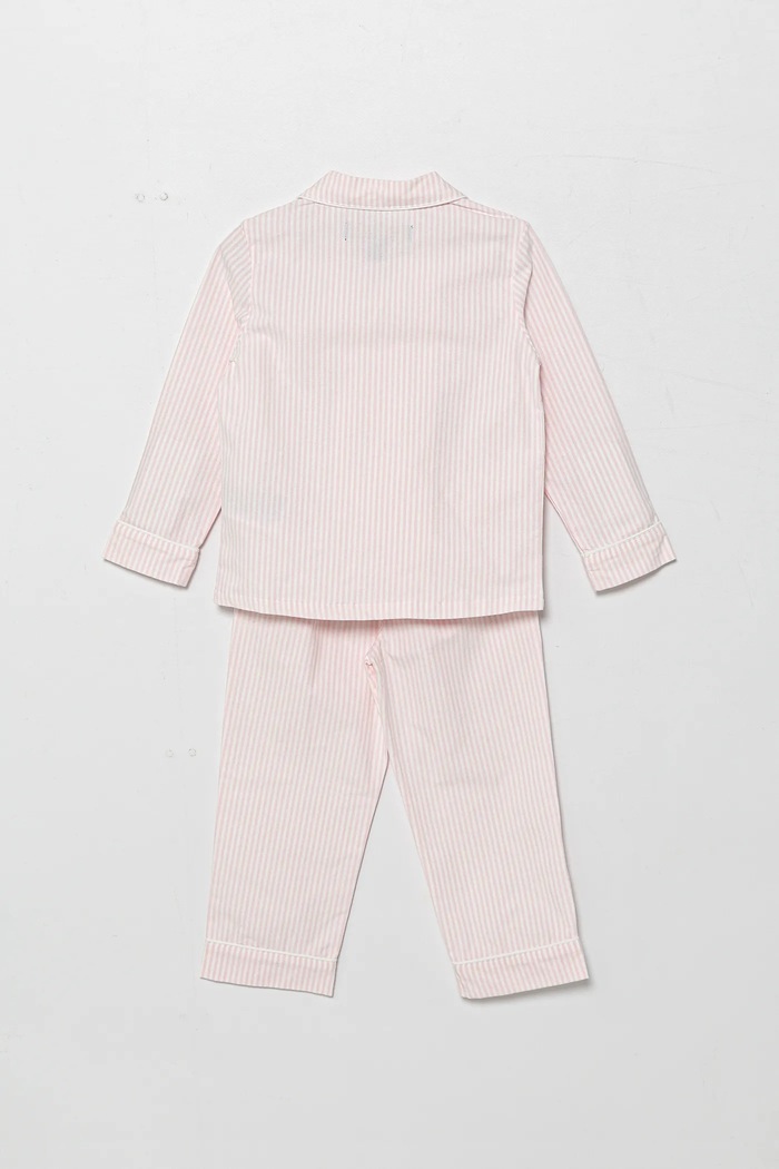 Dječja pamučna pidžama Polo Ralph Lauren 2-pack 3P0198 roza SS25