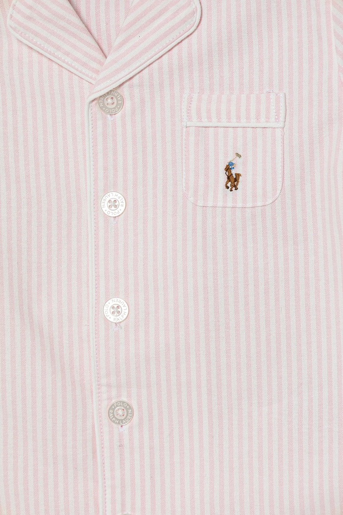 Dječja pamučna pidžama Polo Ralph Lauren 2-pack roza 3P0198