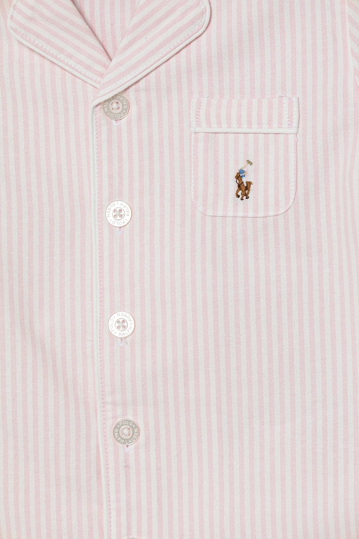 Dječja pamučna pidžama Polo Ralph Lauren 2-pack roza 3P0198