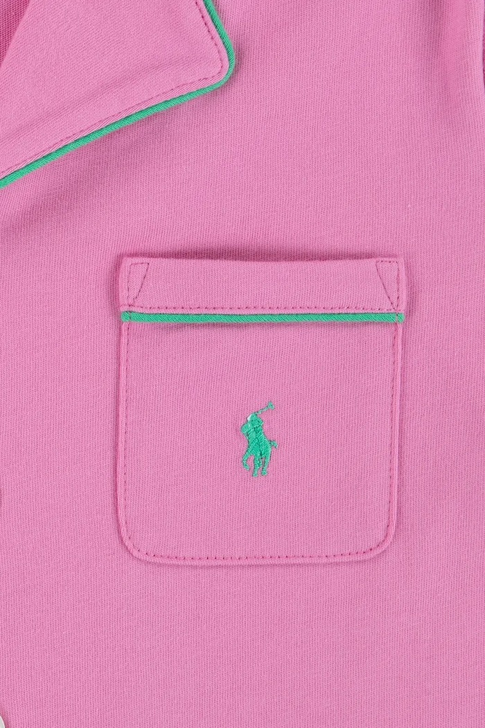 Polo Ralph Lauren piżama bawełniana dziecięca fioletowy 3P0241