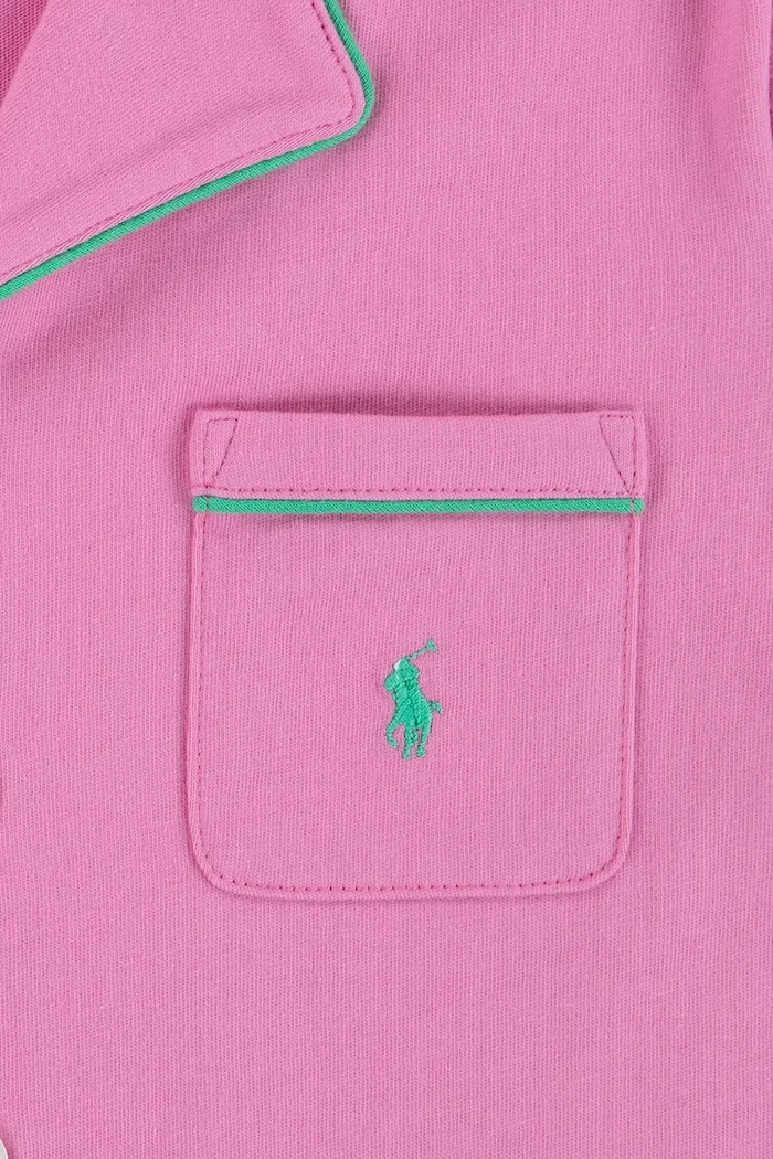 Polo Ralph Lauren piżama bawełniana dziecięca fioletowy 3P0241