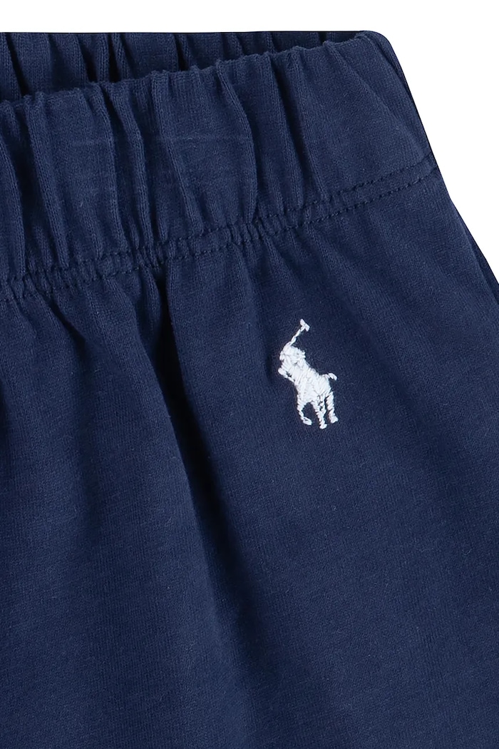 Детска памучна пижама Polo Ralph Lauren 4P0241 тъмносин