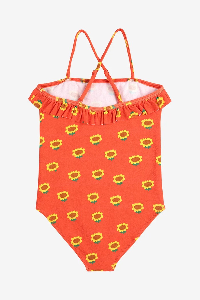Dievča Jednodielne detské plavky Bobo Choses Sunflower 125AC114 oranžová