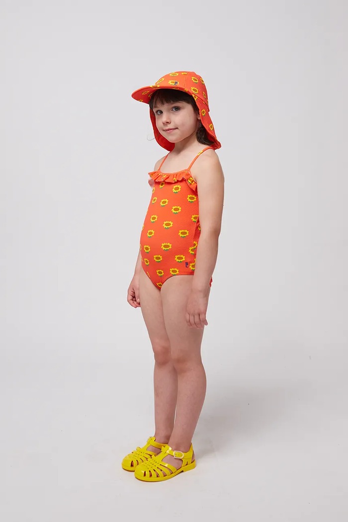 Jednodielne detské plavky Bobo Choses Sunflower 125AC114