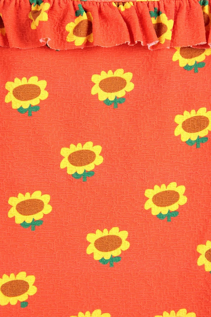 Jednodielne detské plavky Bobo Choses Sunflower oranžová 125AC114