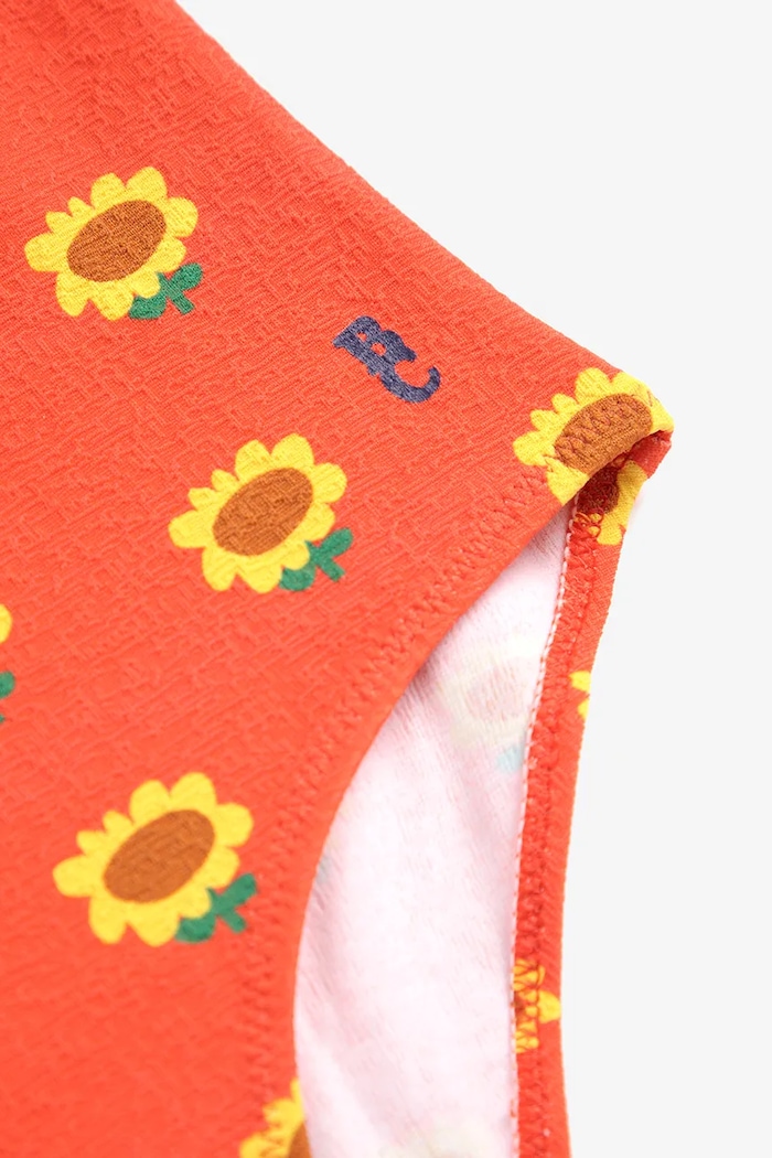 Jednodielne detské plavky Bobo Choses Sunflower 125AC114 oranžová