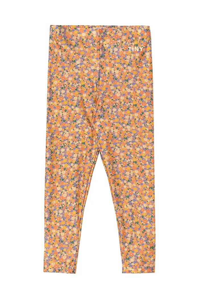 Dječje tajice za plivanje Tinycottons GARDEN LEGGINGS SS25.288 narančasta SS25