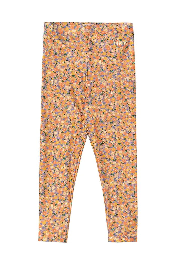 Dječje tajice za plivanje Tinycottons GARDEN LEGGINGS SS25.288 narančasta SS25