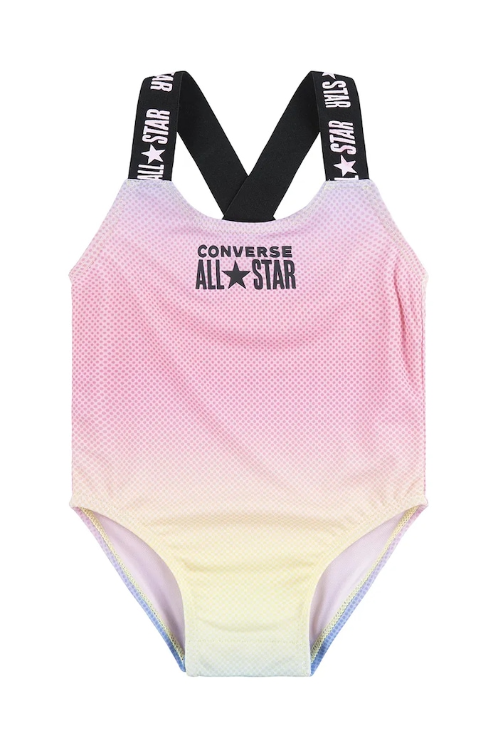 Jednodílné plavky pro miminko Converse potisk růžová 1CD418