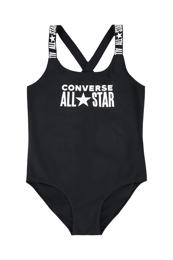Converse jednoczęściowy strój kąpielowy dziecięcy miękka czarny 3CD456