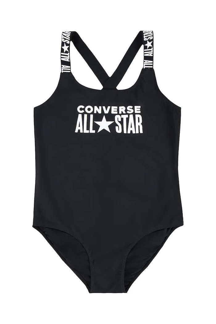 Converse jednoczęściowy strój kąpielowy dziecięcy miękka czarny 3CD456