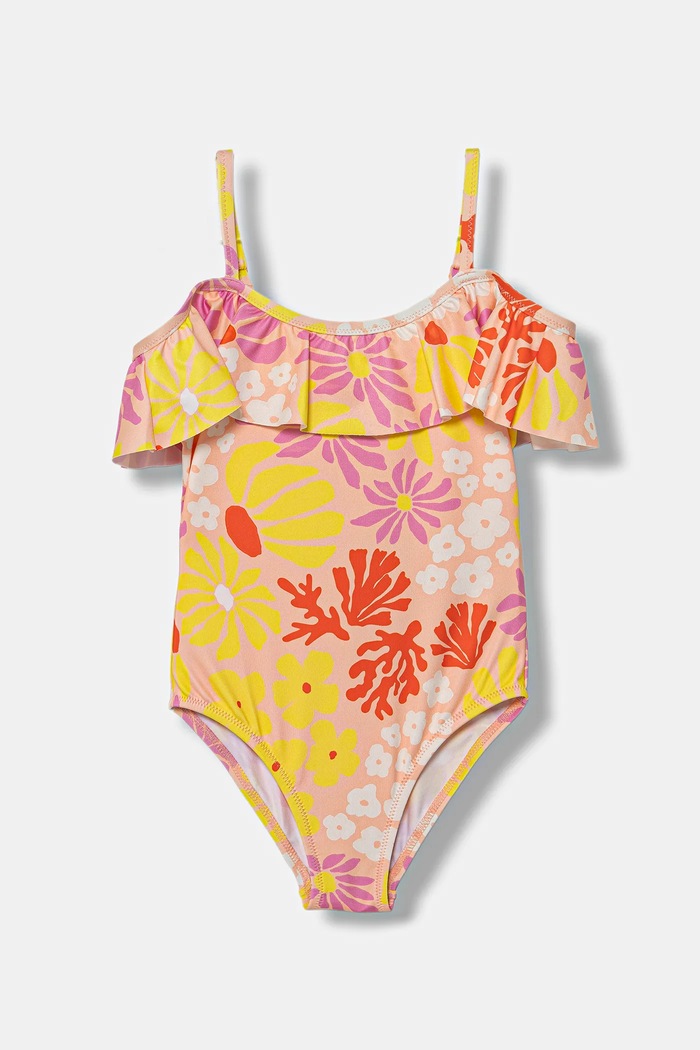 United Colors of Benetton jednoczęściowy strój kąpielowy miękka żółty 33YK0I00R.G.Seasonal