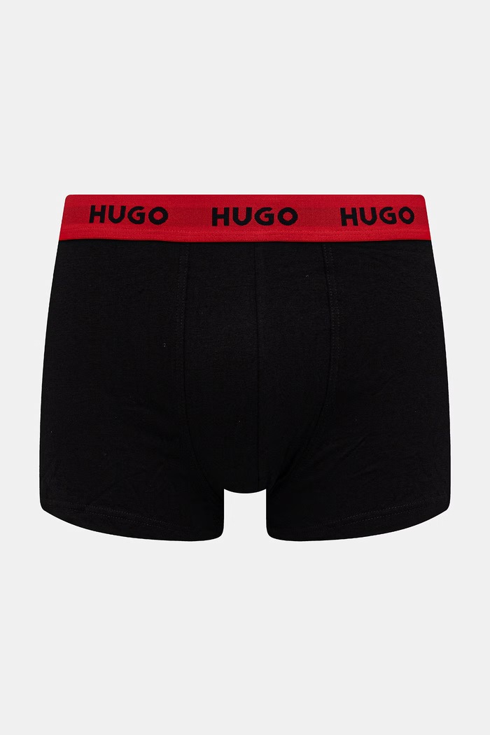 Одежда HUGO боксеры для мужчин из хлопка с эластаном TRIPLET DESIGN 3 шт. 50532550 красный