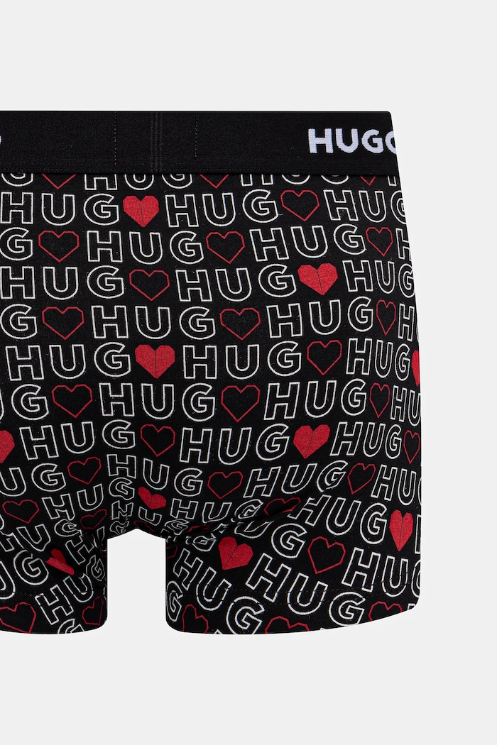 HUGO boxeri bărbați din bumbac cu elastan TRIPLET DESIGN pachet de 3 50532550