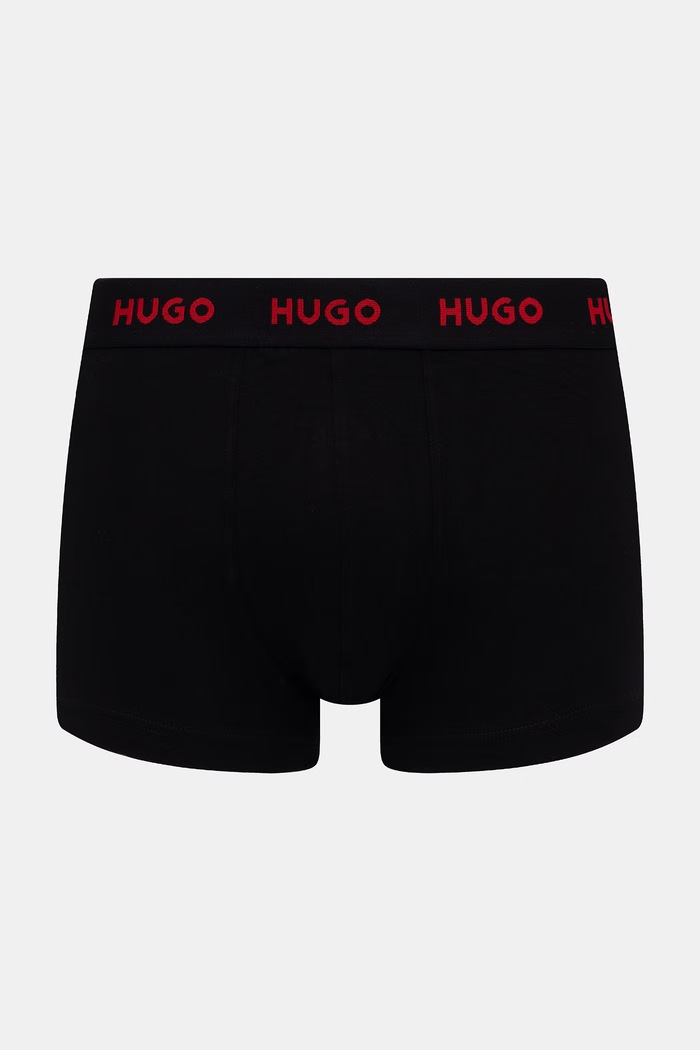 HUGO Boxeralsó férfi pamut elasztánnal TRIPLET DESIGN 3-as csomag 50532550 kék SS26