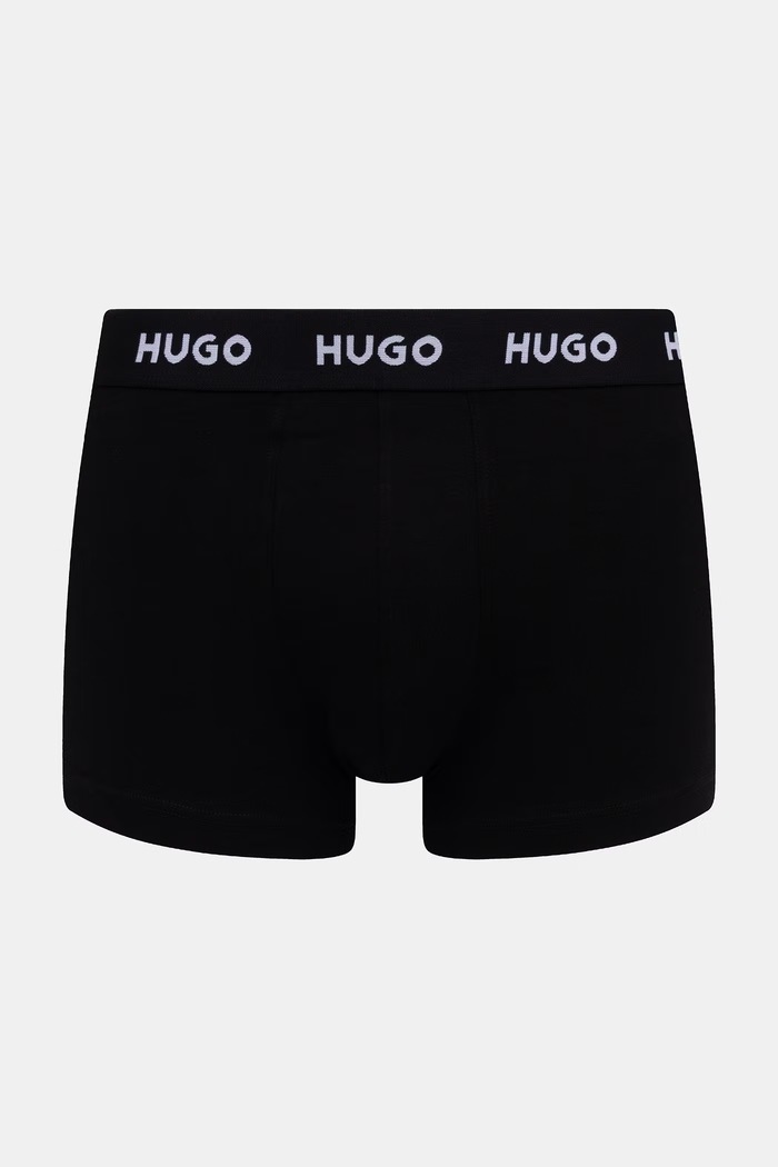 HUGO Boxeralsó férfi pamut elasztánnal TRIPLET DESIGN 3-as csomag kék 50532550