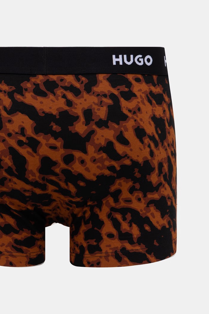 HUGO Boxeralsó férfi pamut elasztánnal TRIPLET DESIGN 3-as csomag 50532550