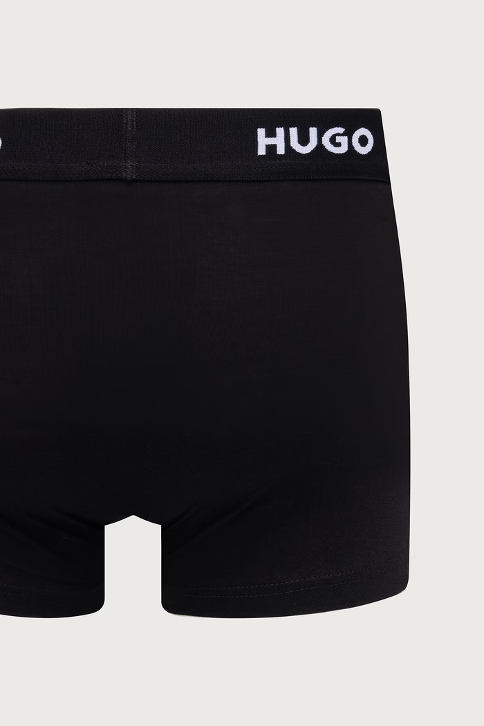 HUGO Bokserki męskie bawełniane z elastanem TRIPLET DESIGN 3-pack 50532550