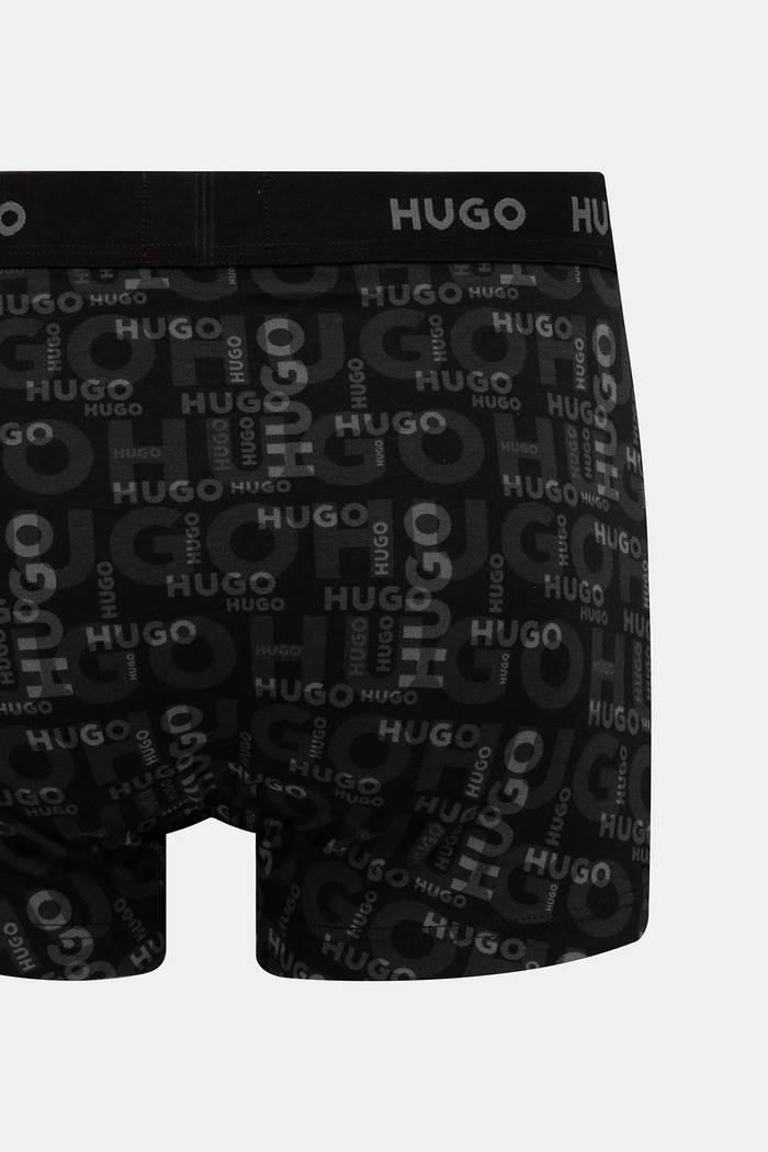 HUGO boxerky pánske bavlnené s elastanom TRIPLET DESIGN 3-pak 50532550