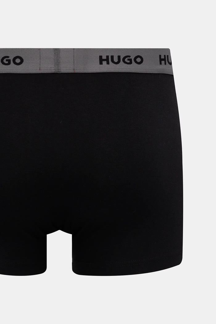 HUGO boxerky pánske bavlnené s elastanom TRIPLET DESIGN 3-pak 50532550