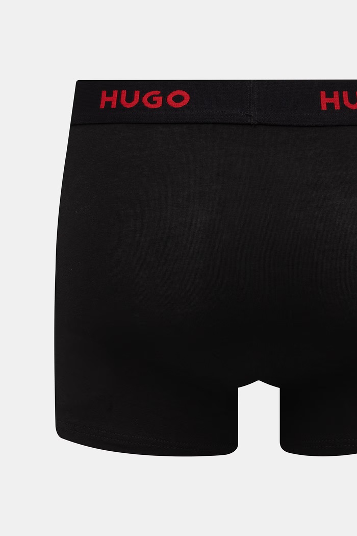 HUGO boxerky pánské bavlněné s elastanem TRIPLET DESIGN 3-pack 50532550