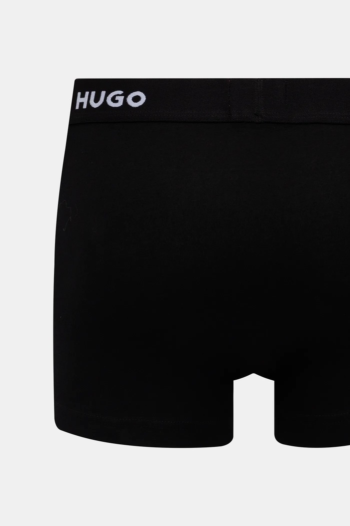 HUGO boxeri bărbați bumbac cu elastan TRIPLET DESIGN pachet de 3 50532550 negru