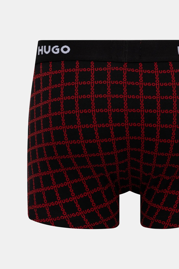 HUGO boxeri bărbați bumbac cu elastan TRIPLET DESIGN pachet de 3 50532550