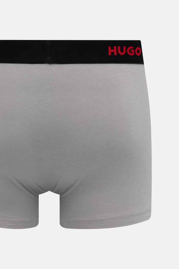 HUGO bokserki męskie bawełniane z elastanem TRUNK TRIPLET PACK 3-pack 50532611