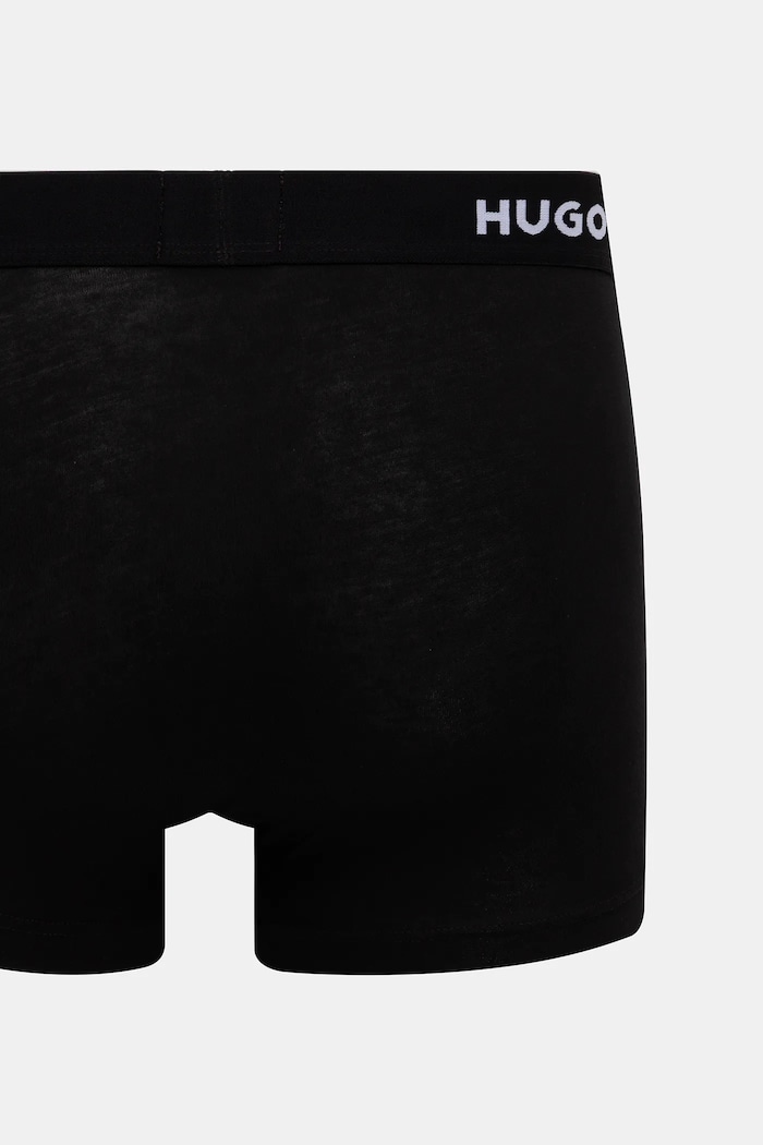 HUGO boxerky pánske bavlnené s elastanom TRUNK TRIPLET PACK 3-pak 50532611