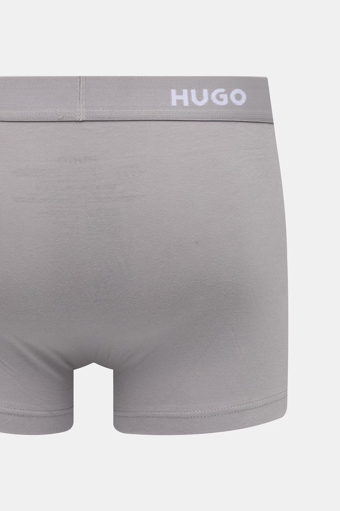 HUGO boxeralsó férfi pamut elasztánnal TRUNK TRIPLET PACK 3-as csomag 50532611 sötétkék