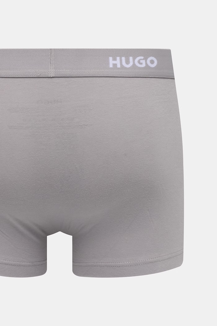 HUGO boxeralsó férfi pamut elasztánnal TRUNK TRIPLET PACK 3-as csomag 50532611 sötétkék