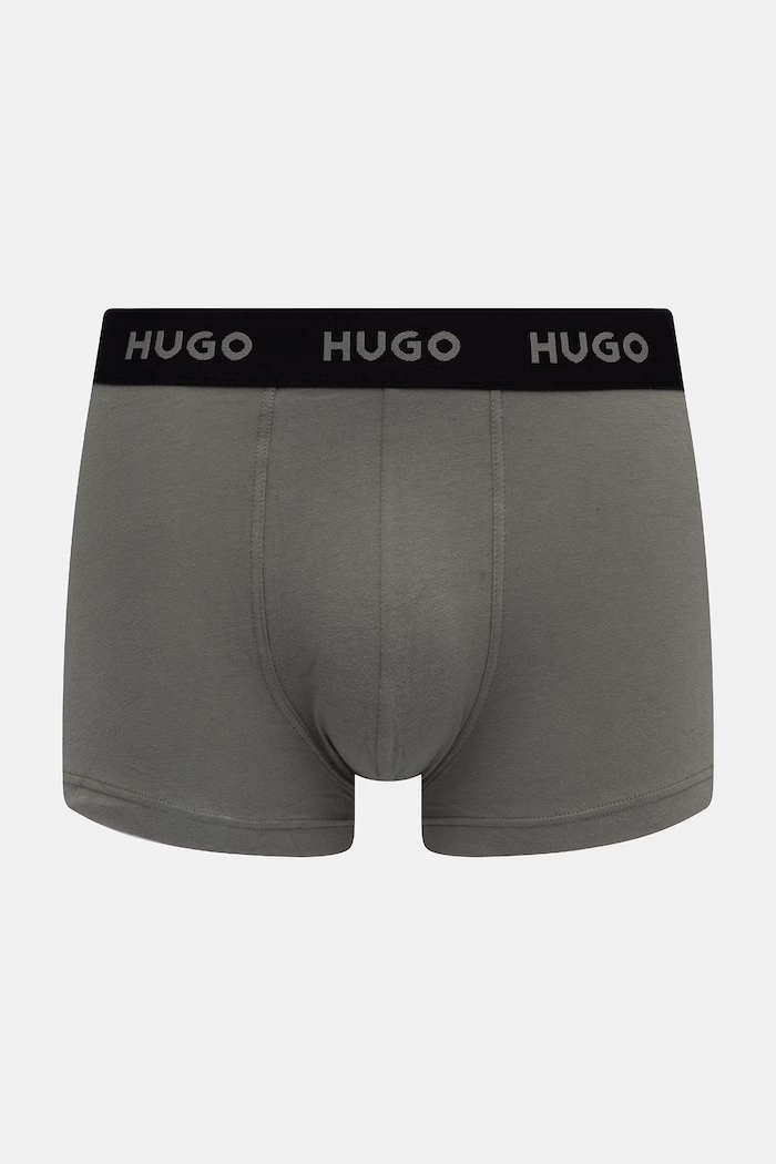 HUGO boxeralsó férfi pamut elasztánnal TRUNK TRIPLET PACK 3-as csomag lila 50532611