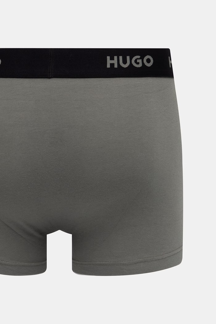 HUGO boxeralsó férfi pamut elasztánnal TRUNK TRIPLET PACK 3-as csomag 50532611
