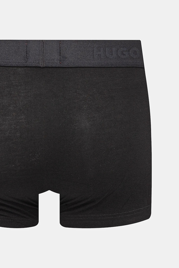 HUGO boxeri bărbați din bumbac cu elastan TRUNK TRIPLET PACK pachet de 3 50532611 negru