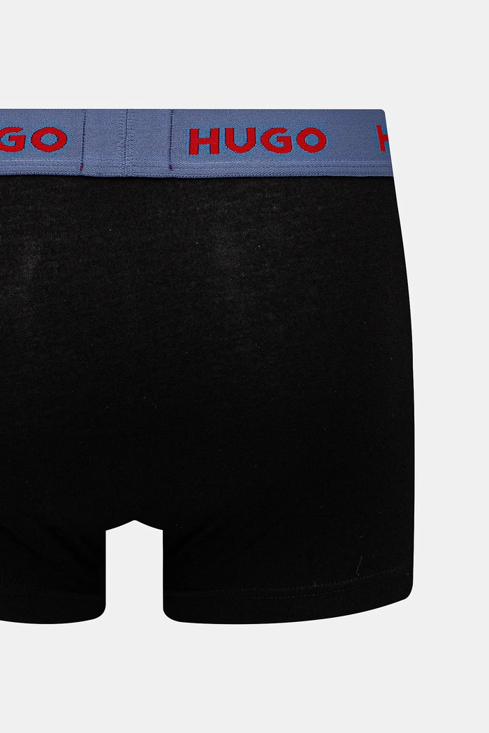 HUGO boxerky pánské bavlněné s elastanem TRUNK TRIPLET PACK 3-pack 50532611