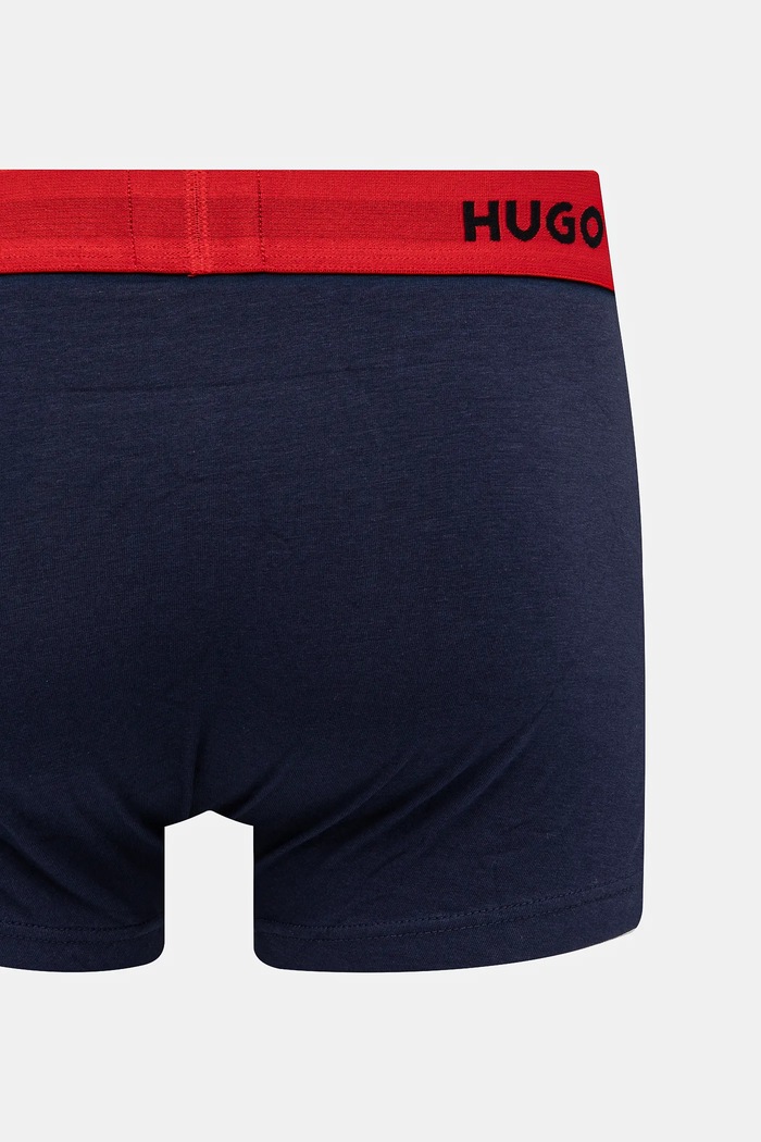 HUGO boxerky pánske bavlnené s elastanom TRUNK TRIPLET PACK 3-pack 50532611