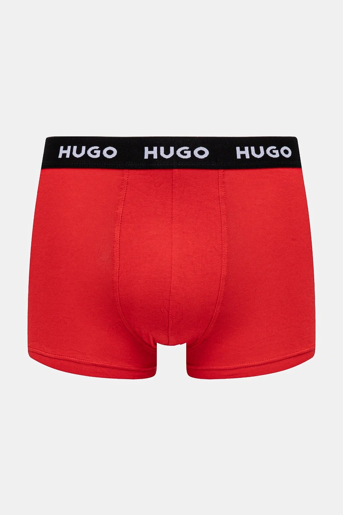 HUGO μποξεράκι ανδρικό από βαμβάκι με ελαστάν TRUNK TRIPLET PACK 3-pack μαύρο 50532611