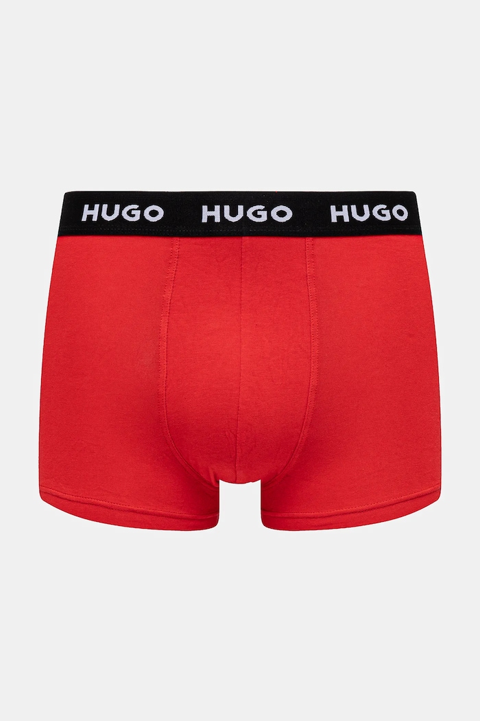 HUGO μποξεράκι ανδρικό από βαμβάκι με ελαστάν TRUNK TRIPLET PACK 3-pack μαύρο 50532611