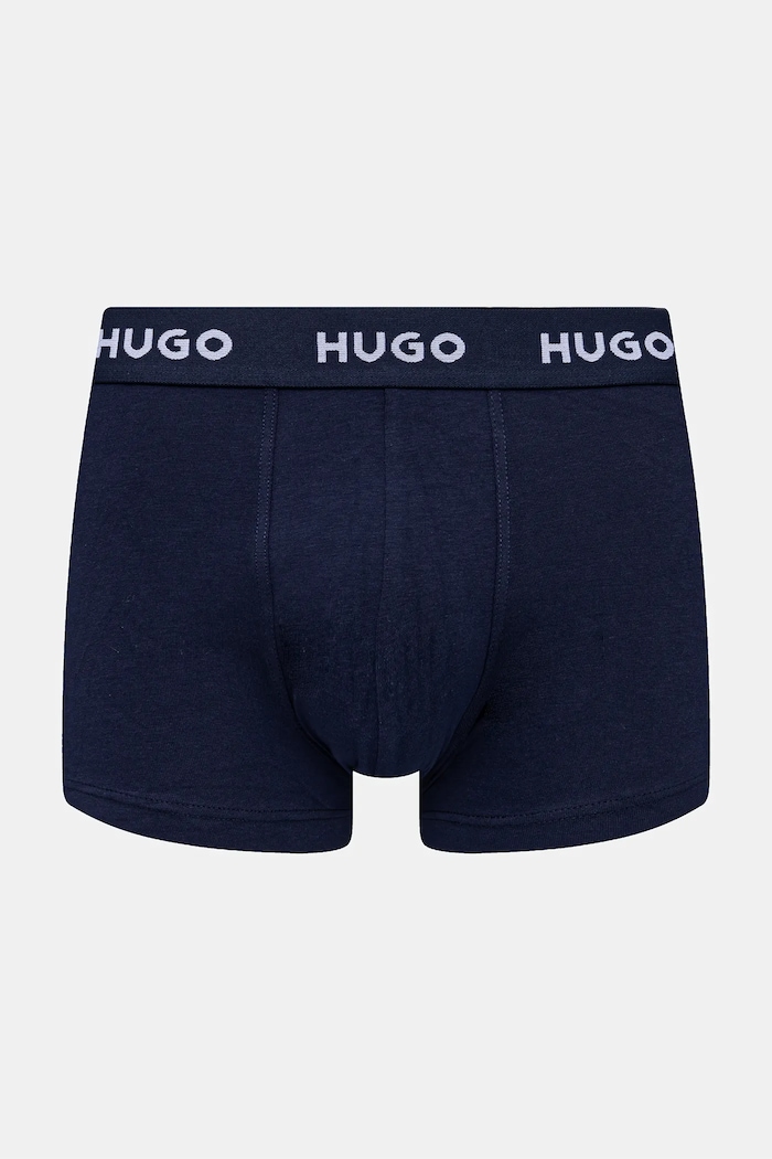 Odjeća HUGO bokserice za muškarce od pamuka s elastanom TRUNK TRIPLET PACK 3-pack 50532611 šarena