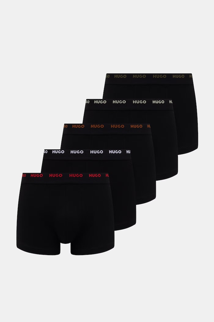 HUGO bokserki męskie TRUNK FIVE PACK 5-pack szary 50532619