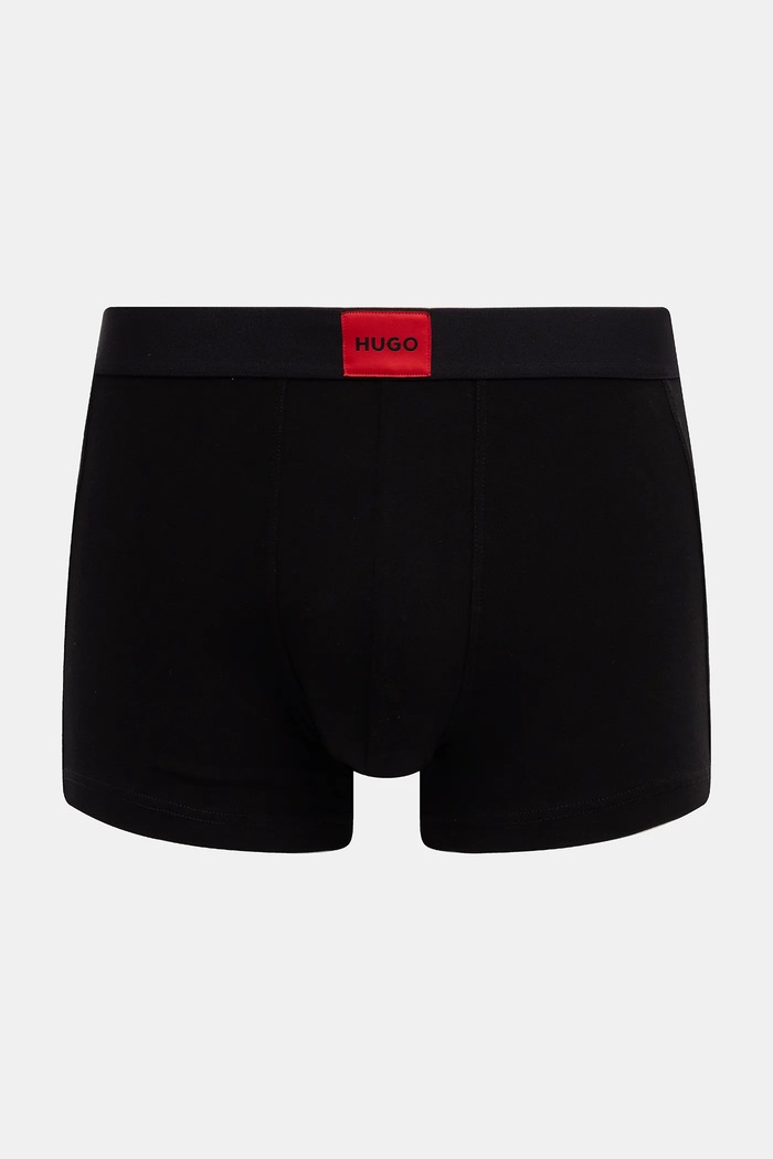 Oblečenie HUGO boxerky pánske bavlnené s elastanom TRUNK TRIPLET GALAXY 3-pak 50532797 červená