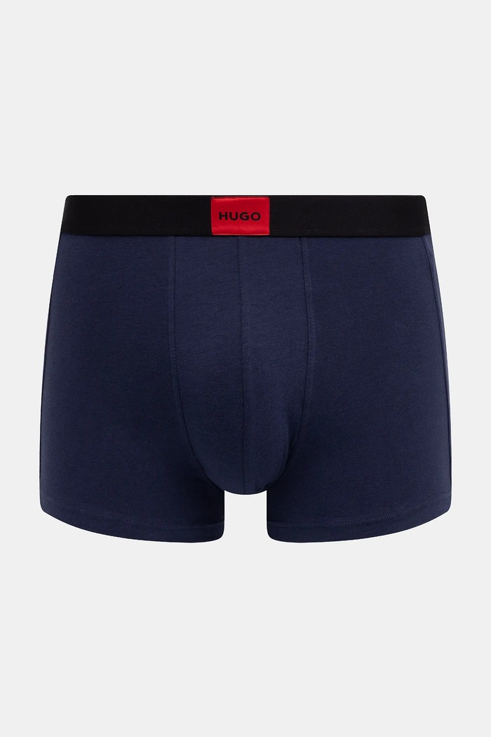 HUGO boxerky pánske bavlnené s elastanom TRUNK TRIPLET GALAXY 3-pak červená 50532797